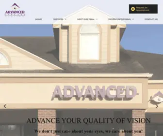 Advancedeyecarepc.com(Optometrist in Urbandale IA) Screenshot