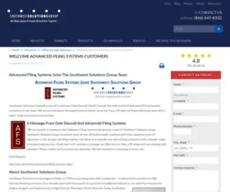 Advancedfilingsystems.com(Welcome Advanced Filing Systems Customers) Screenshot