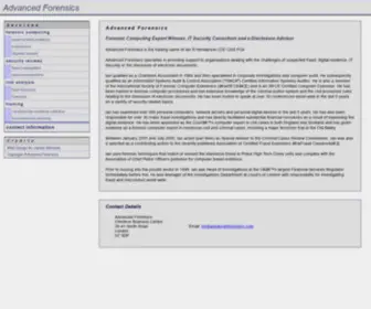 Advancedforensics.com(Advanced Forensics) Screenshot