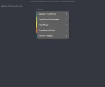 Advancedfreeweb.com(Free Web Hosting) Screenshot