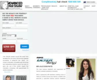 Advancedhair.com.au(Advanced Hair Studio Australia) Screenshot