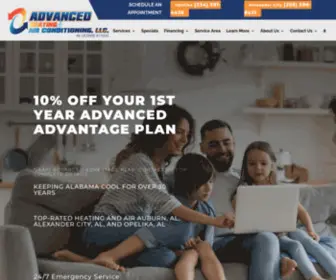 Advancedheatingandairconditioningllc.com(Advanced Heating and Air Conditioning) Screenshot