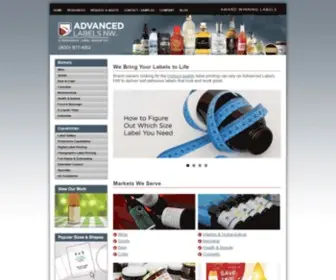 Advancedlabelsnw.com(Advanced Labels NW) Screenshot