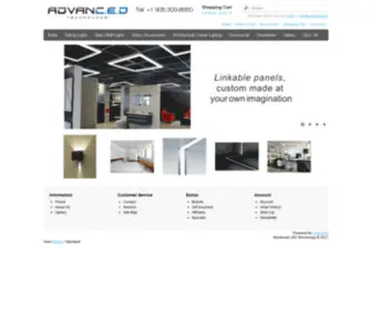 Advancedledtech.com(The only LED lighting company in Miami and broward) Screenshot