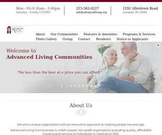 Advancedliving.org(Advanced Living Communities) Screenshot