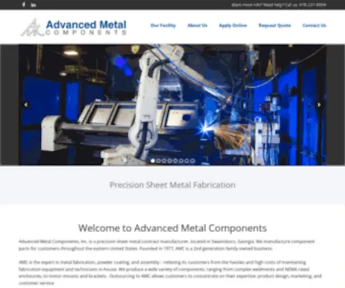 Advancedmetalcomponents.com(Advanced Metal Components) Screenshot