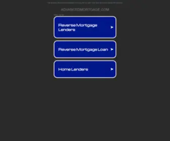 Advancedmortgage.com(The Leading Advanced Mortgage Site on the Net) Screenshot