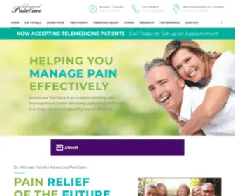 Advancedpaincare-NV.com(Advanced PainCare) Screenshot