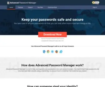 Advancedpasswordmanager.com(Advanced Password Manager) Screenshot