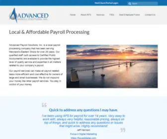 Advancedpayrollsolutions.com(Affordable Payroll Processing and More) Screenshot