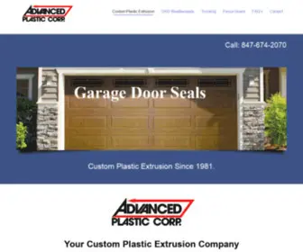 Advancedplastic.com(Custom Plastic Extrusion Company) Screenshot