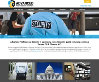 Advancedprofessionalsecurity.com(Advanced Professional Security Guards in Denver) Screenshot