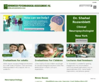 Advancedpsy.com(Neuropsychology) Screenshot