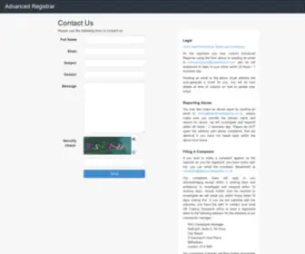 Advancedregistrar.co.uk(Advanced Registrar) Screenshot