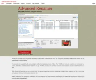 Advancedrenamer.com(Advanced Renamer) Screenshot