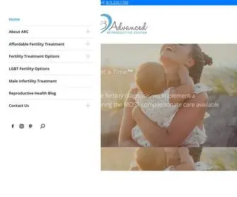 Advancedreproductivecenter.com(Advanced Reproductive Center) Screenshot