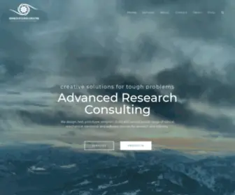 Advancedresearch-Consulting.com(Creative Solutions for Tough Problems) Screenshot