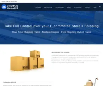 Advancedshippingmanager.com(The Most Accurate Shipping Rates For eCommerce) Screenshot