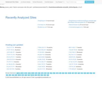 Advancedsitestats.com(Analyzed WebSite) Screenshot
