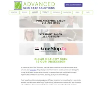 Advancedskincaresolutions.org(Advanced Skin Care Solutions Provides Affordable Skin Care Philadelphia) Screenshot