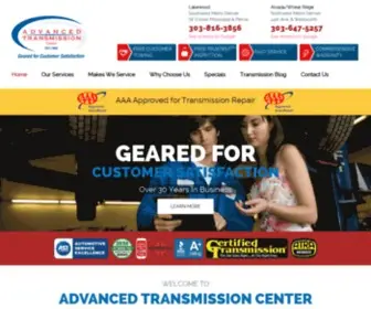 Advancedtransmission.com(Advanced Transmission Center) Screenshot