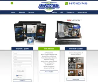 Advancedwiringsolutions.com(Home Automation & Alarm Systems) Screenshot