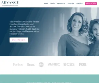 Advanceexpertnetwork.com(Advance Women's Expert Network) Screenshot