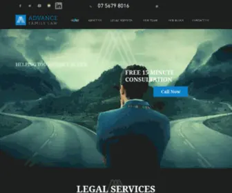 Advancefamilylaw.com(Gold Coast) Screenshot