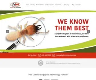 Advancepest.com.sg(Pest Control Singapore) Screenshot