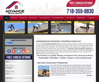 Advanceroofingservice.com(Roofing Contractors NYC) Screenshot