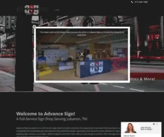 Advancesigns.net(Sign Shop in Lebanon) Screenshot