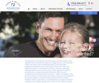 Advancesortho.com(Golden Valley Orthodontist) Screenshot