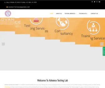Advancetestinglab.com(Advance testing lab) Screenshot
