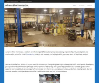 Advancewireforming.com(Custom Point) Screenshot