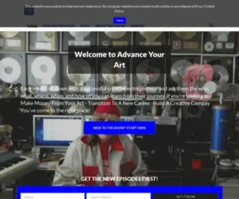 Advanceyourart.com(NovAdvance Your Art) Screenshot