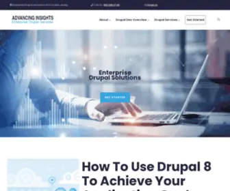 Advancinginsights.com(Building Drupal Web Applications) Screenshot