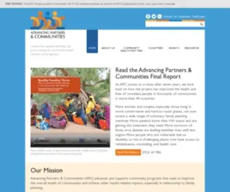 Advancingpartners.org(Advancing Partners & Communities) Screenshot