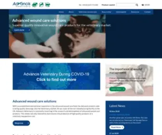 Advancisveterinary.com(Advancis Veterinary wound care solutions) Screenshot