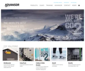 Advansor.com(Sustainable CO2 refrigeration systems) Screenshot