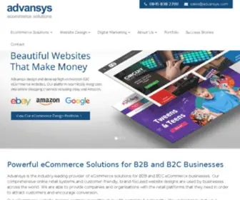Advansys.com(Ecommerce Solutions) Screenshot