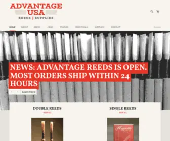 Advantage-Usa.com(Advantage-USA Reeds & Supplies) Screenshot