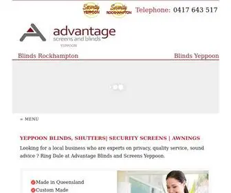 Advantageblindsandscreensyeppoon.com.au(Advantage Blinds and Screens Yeppoon) Screenshot