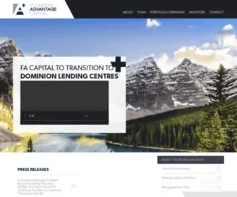 Advantagecapital.ca(Founders Advantage Capital) Screenshot