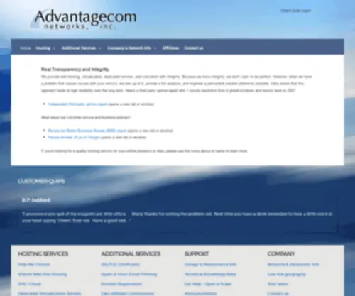 Advantagecom.net(Advantagecom Networks) Screenshot