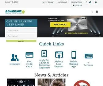 Advantagefcu.org(Rochester NY Banking) Screenshot