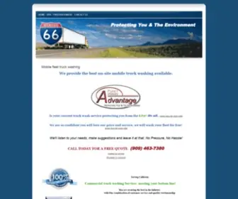 Advantagefleetwash.com(Truck Washing Services in Southern California) Screenshot