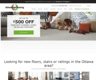 Advantagefloor.com(Flooring store in Ottawa) Screenshot