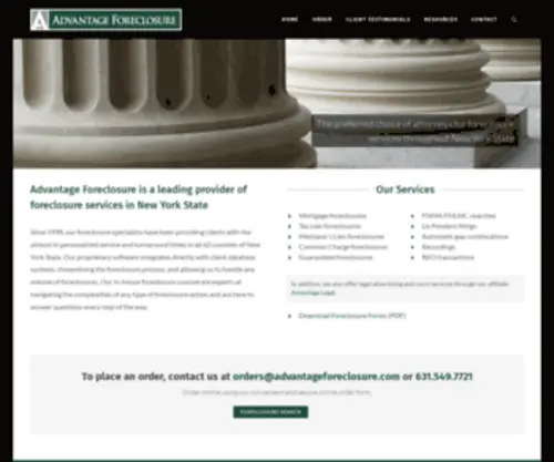 Advantageforeclosure.com(Advantage Foreclosure) Screenshot