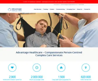 Advantagehealthcare.com(Complex Care Services Across England & Wales) Screenshot