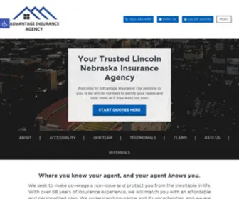 Advantageinsagents.com(Insurance Agency in Lincoln) Screenshot